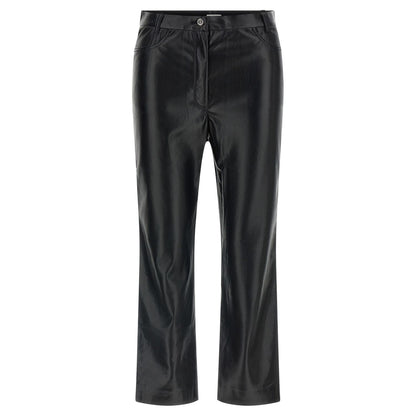 The Andamane Black Polyester Casual Pants