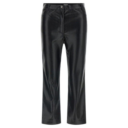 The Andamane Black Polyester Casual Pants