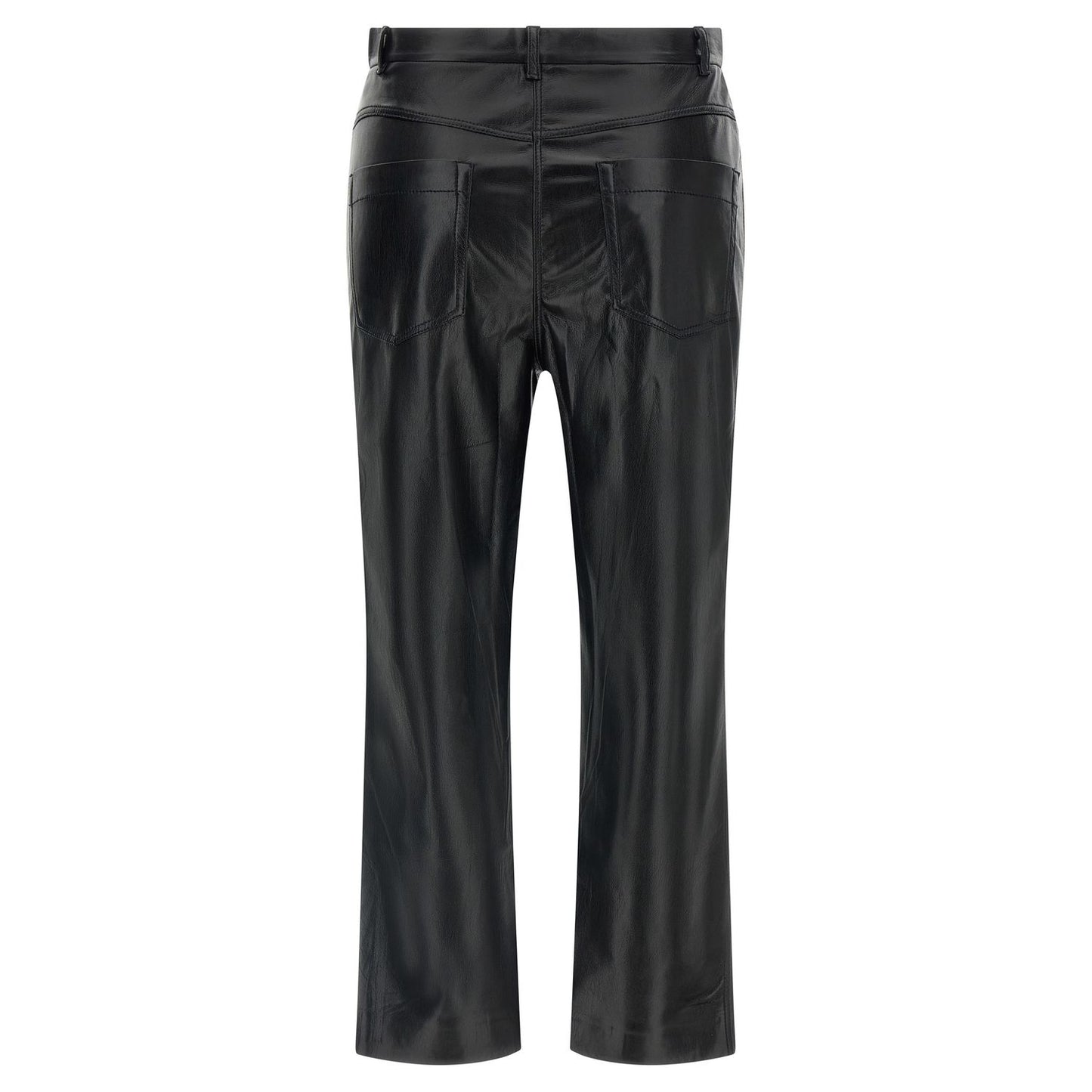 The Andamane Black Polyester Casual Pants
