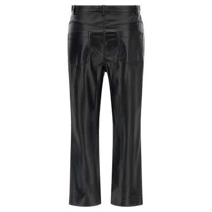 The Andamane Black Polyester Casual Pants