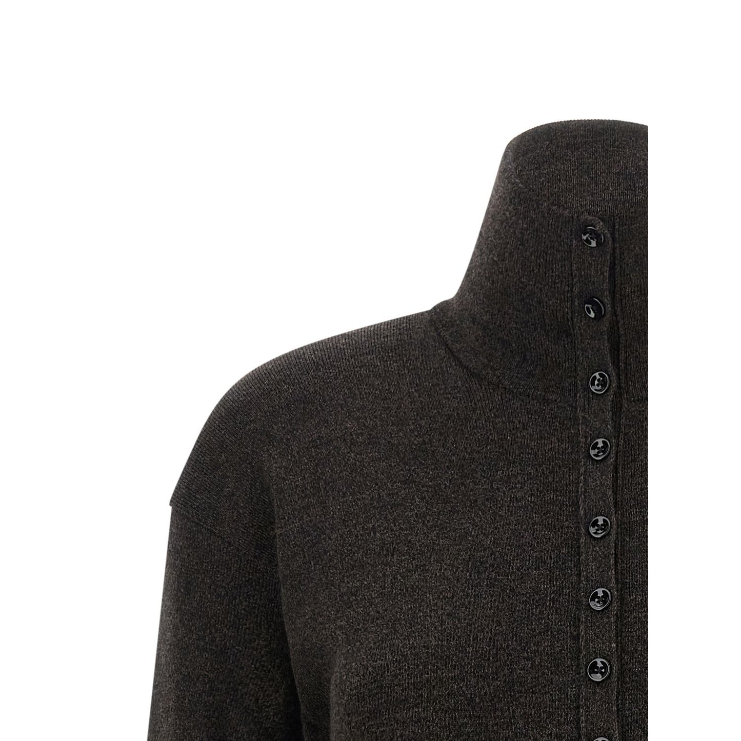 Lemaire Brown Wool Cardigan