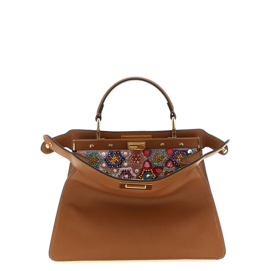 Fendi Brown Calfskin Crossbody Bag