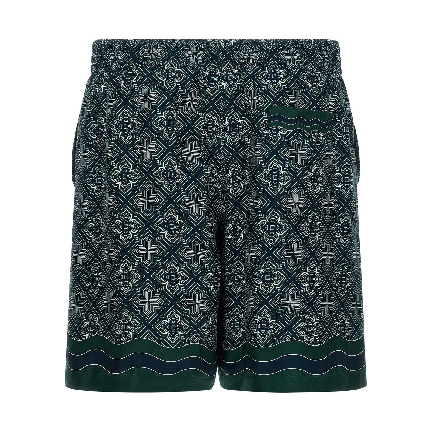 Casablanca Multicolor Silk Bermuda Shorts