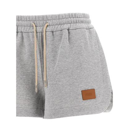 Fendi Gray Cotton Bermuda Shorts