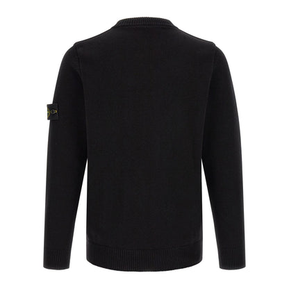 Stone Island Black Virgin Wool Cardigan