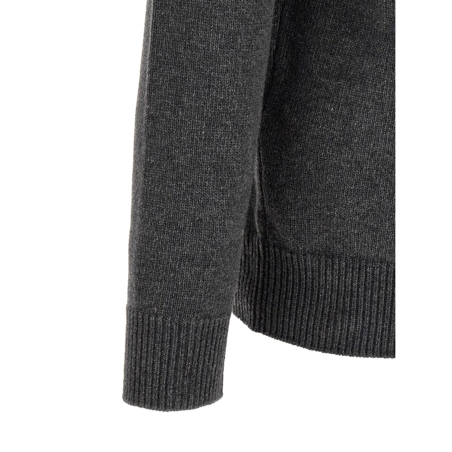 Stone Island Gray Virgin Wool Cardigan
