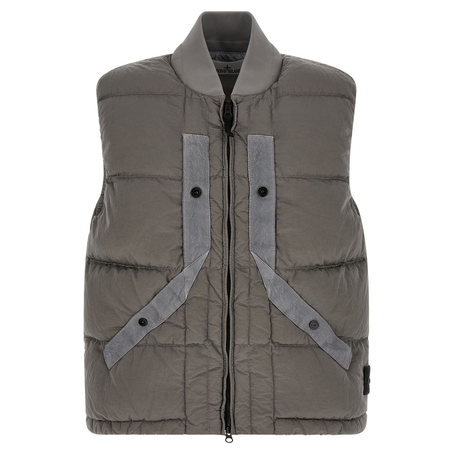 Stone Island Gray Polyamide Sleeveless Jacket