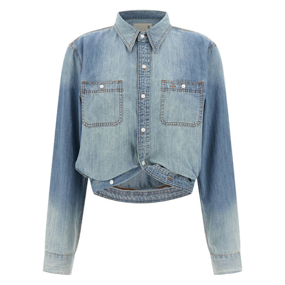R13 Blue Cotton Blouse