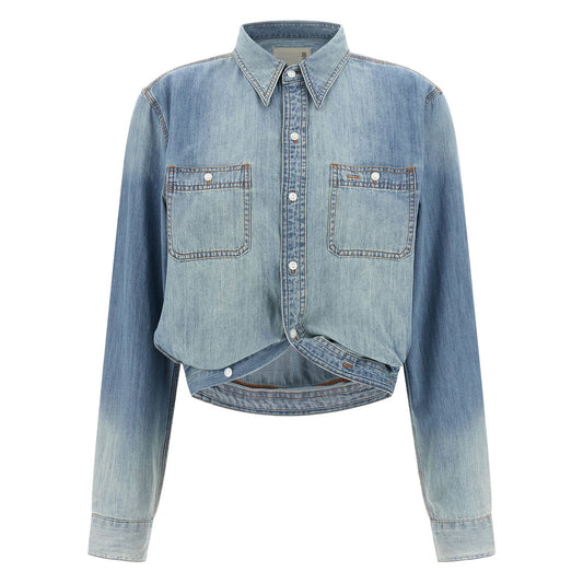 R13 Blue Cotton Blouse