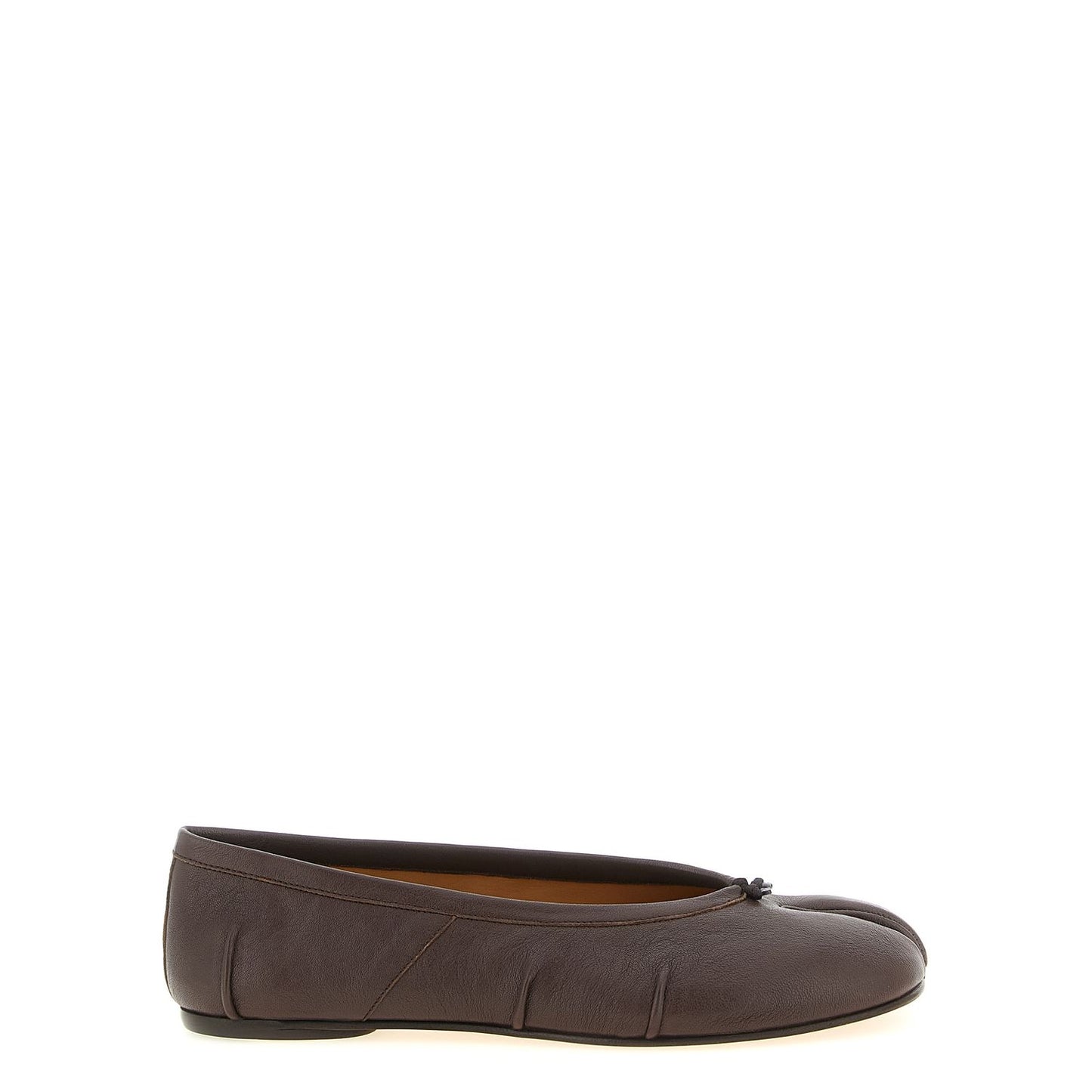 Maison Margiela Brown Lamb Leather Ballet Flats