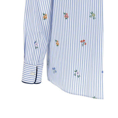Etro Blue Cotton Blouse