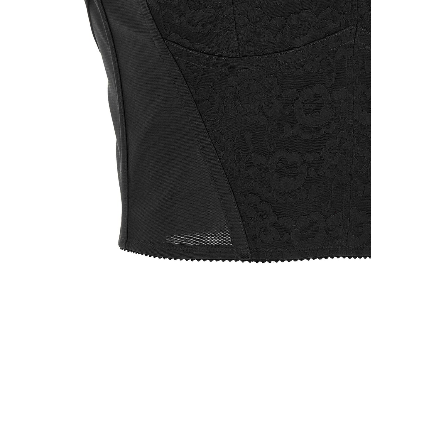 Dolce & Gabbana Black Polyamide Tank Tops