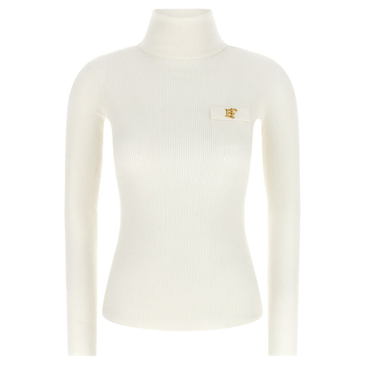 Elisabetta Franchi White Lycra Cardigan