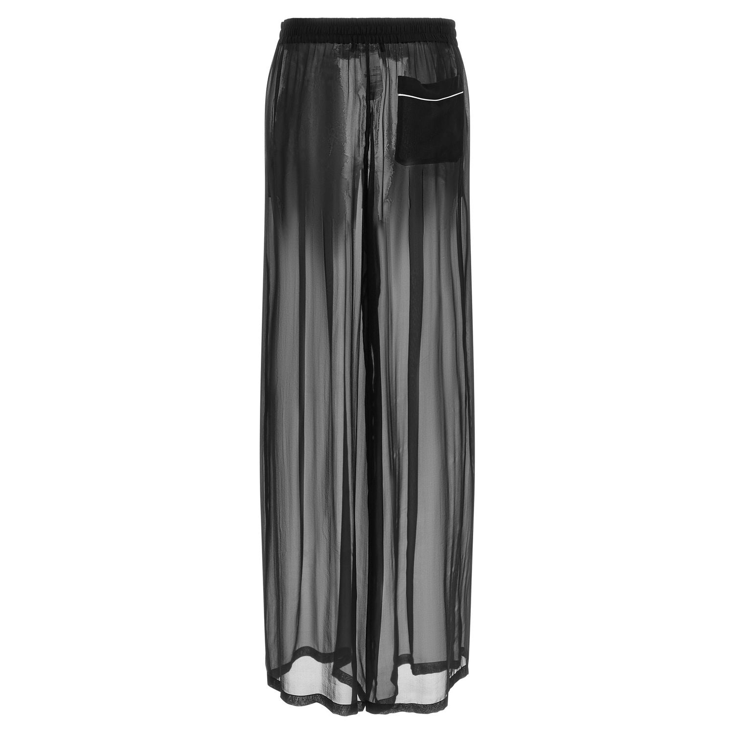 Dolce & Gabbana Black Silk Casual Pants