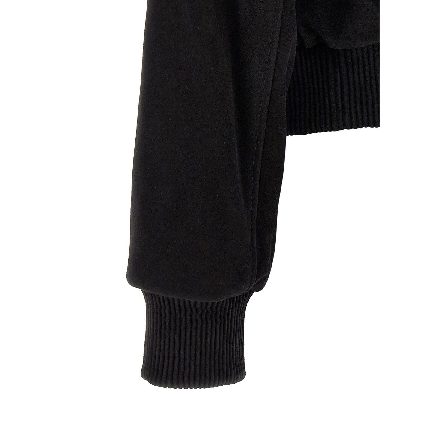 Ami Paris Black Goatskin Bomber