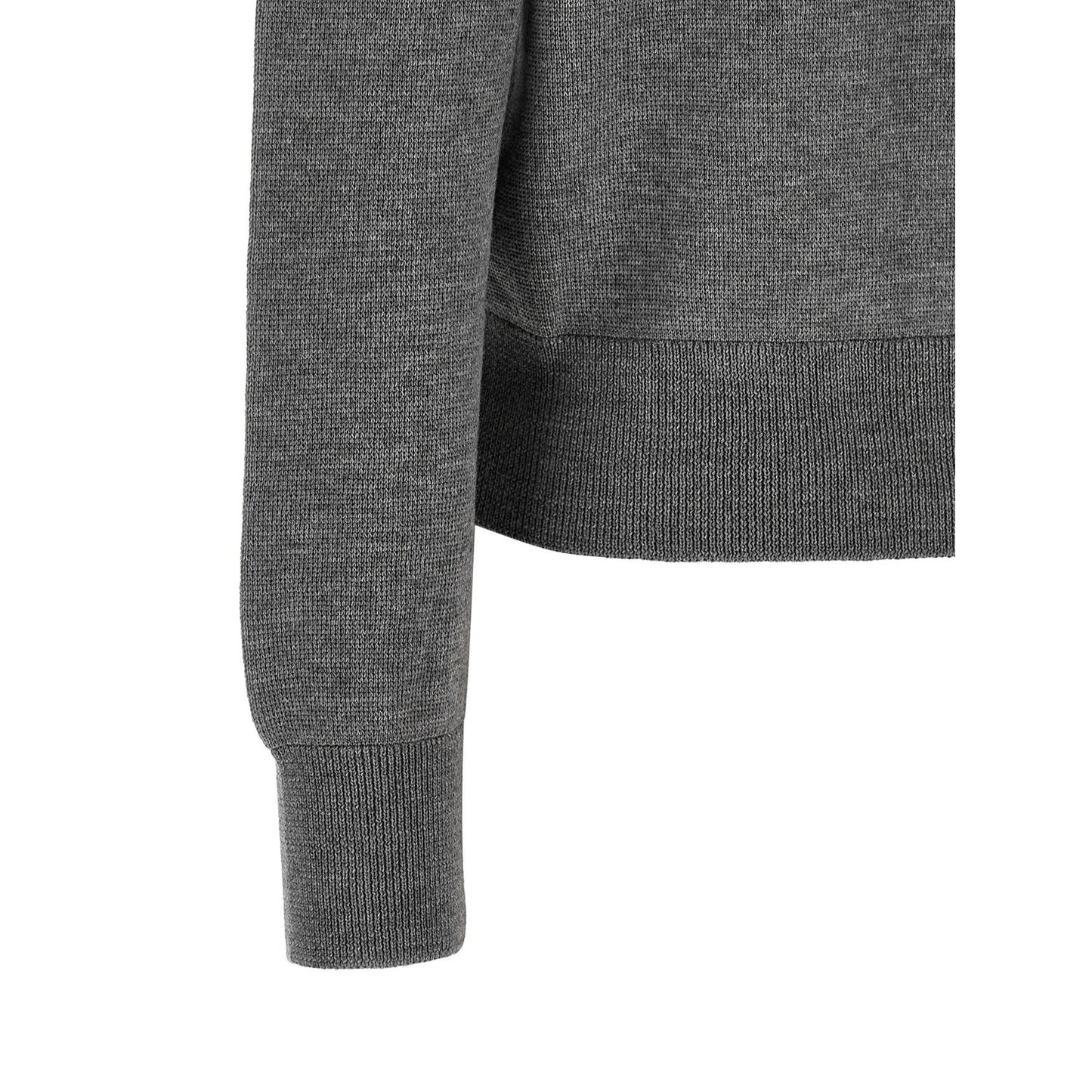 Ami Paris Gray Wool Cardigan