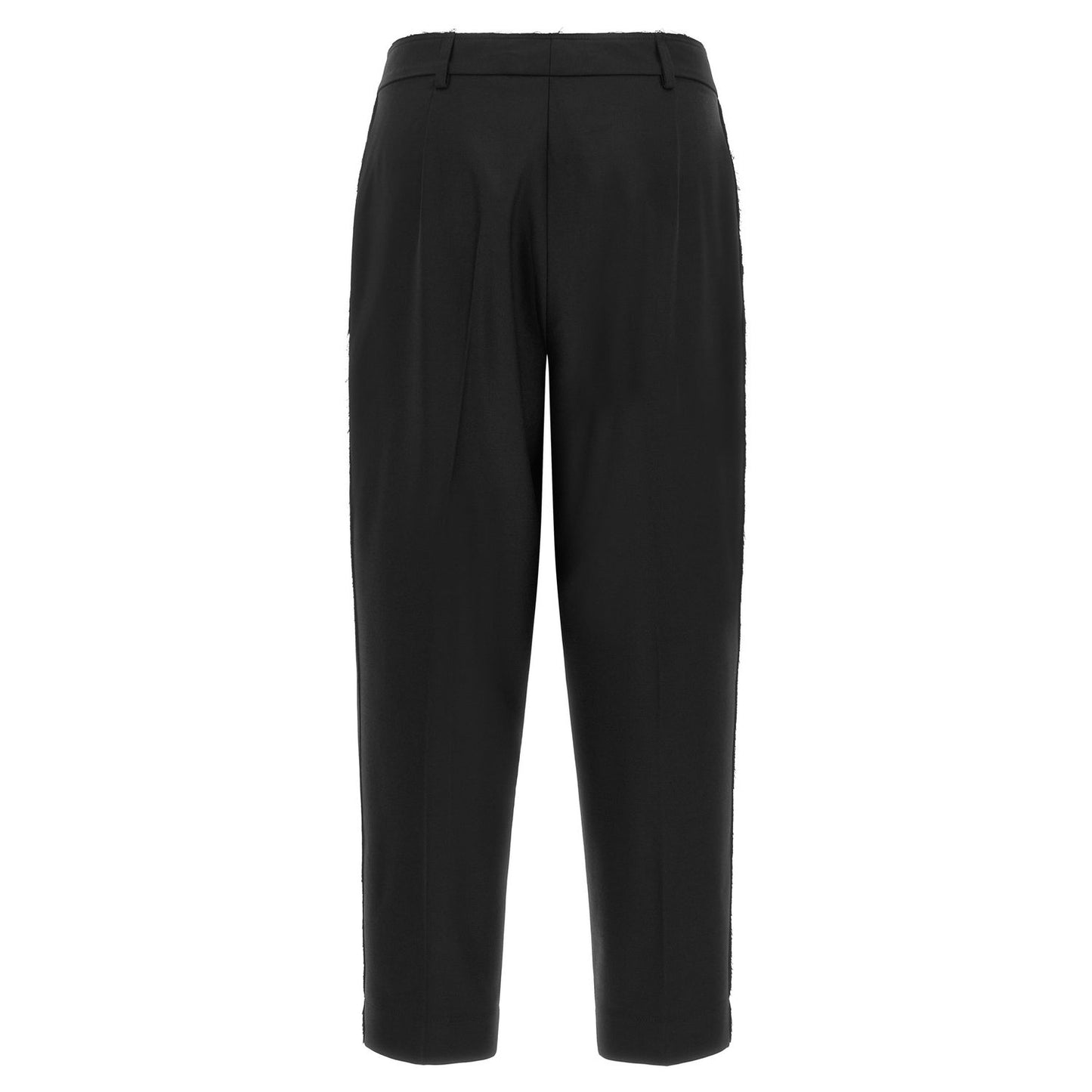 Gianluca Capannolo Black Wool Cropped Pants