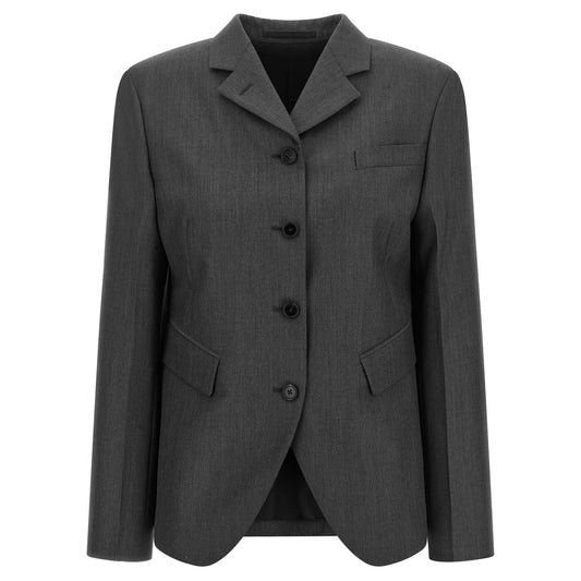 Jil Sander Gray Wool Blazer