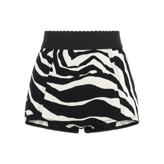 Dolce & Gabbana Bicolor Cotton Bermuda Shorts