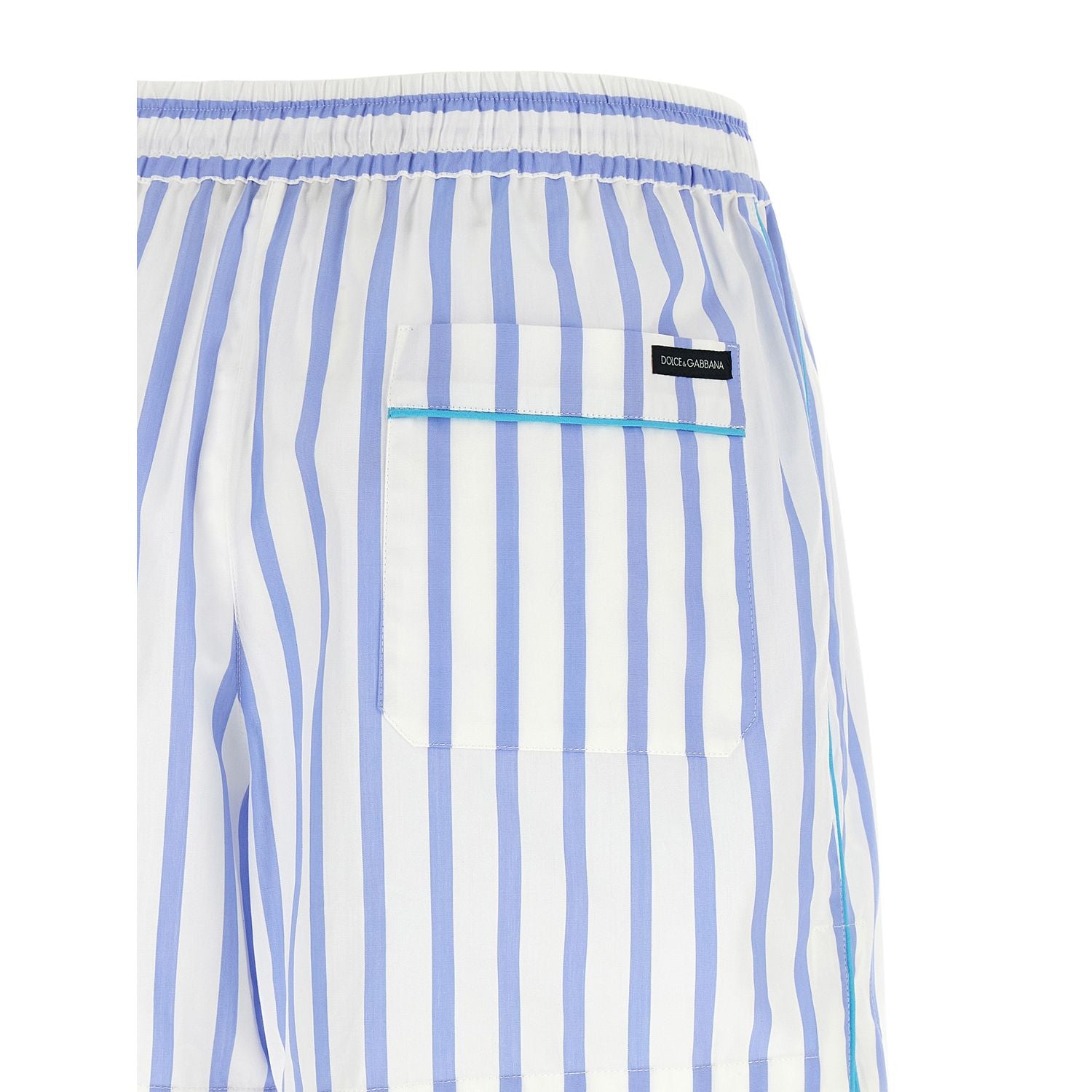 Dolce & Gabbana Blue Cotton Bermuda Shorts