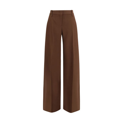 Ermanno Scervino Brown Viscose Flared Pants