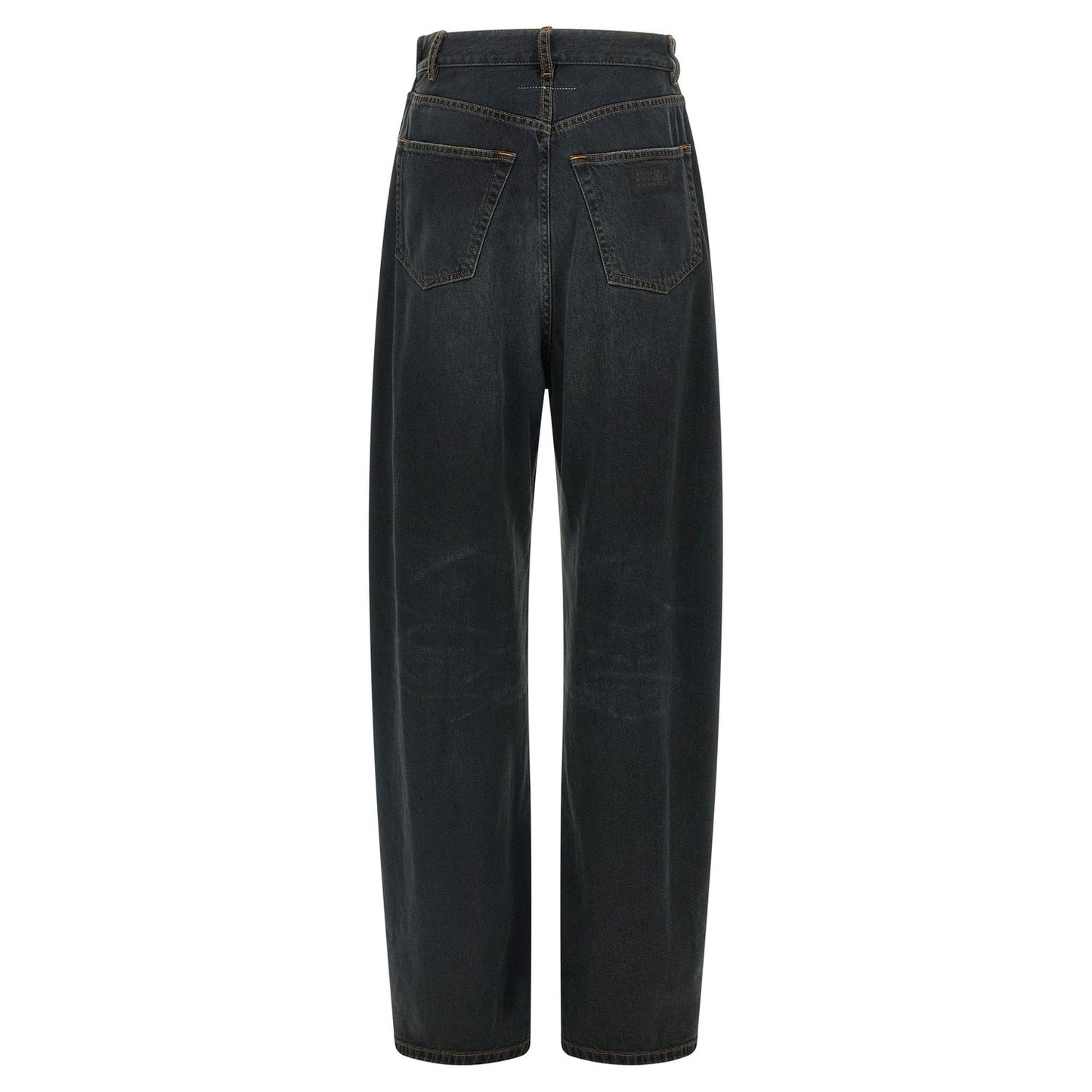 MM6 Maison Margiela Blue Cotton Flared Jeans