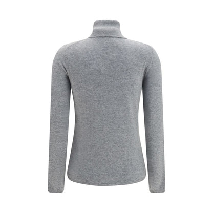 Allude Gray Cashmere Turtleneck
