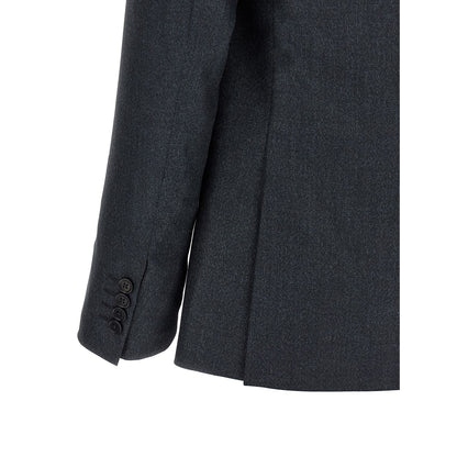 Pal Zileri Gray Polyester Two-Piece Suit