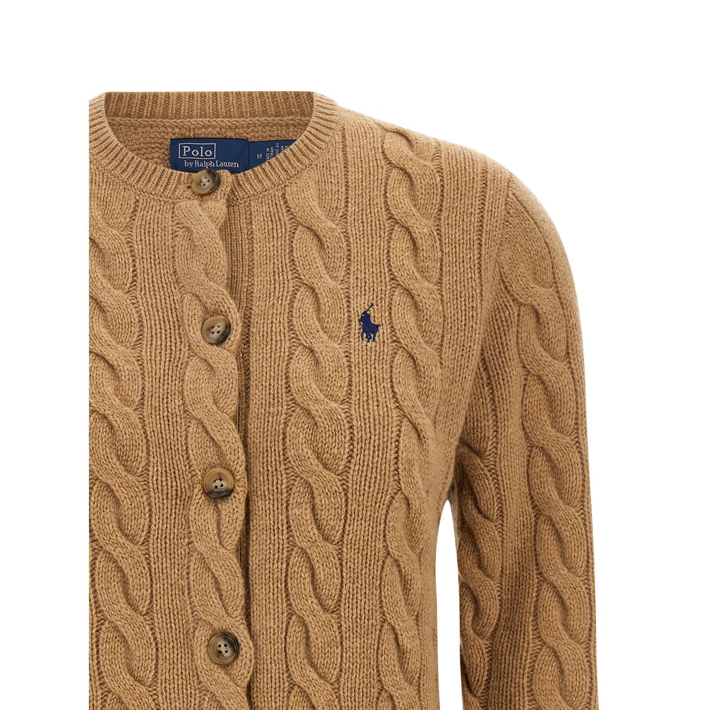 Polo Ralph Lauren Beige Wool Cardigan