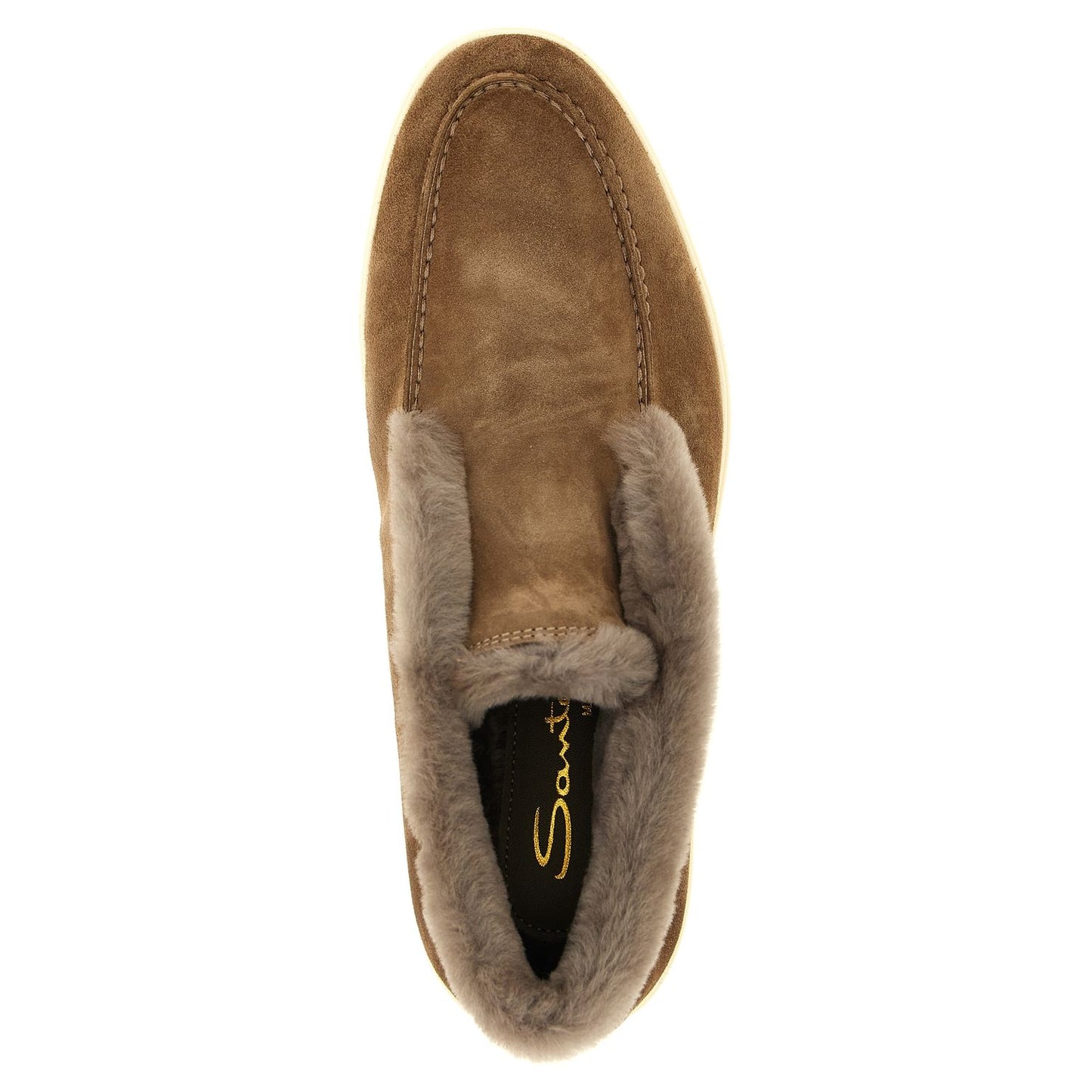 Santoni Brown Calfskin Ankle Boots