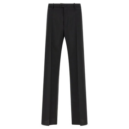 Jil Sander Black Virgin Wool Dress Pants