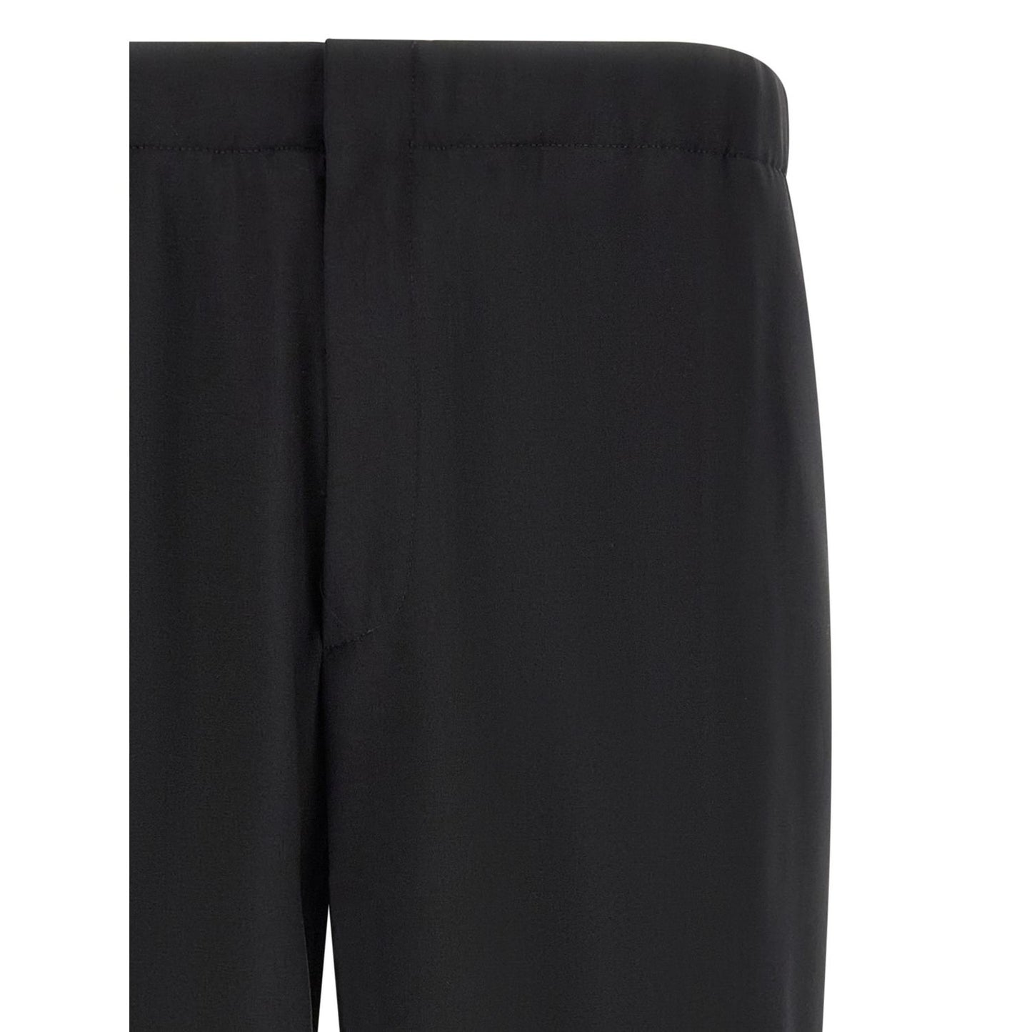 Lardini Black Virgin Wool Dress Pants