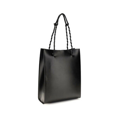 Jil Sander Black Calf Leather Bos Taurus Shoulder Bag
