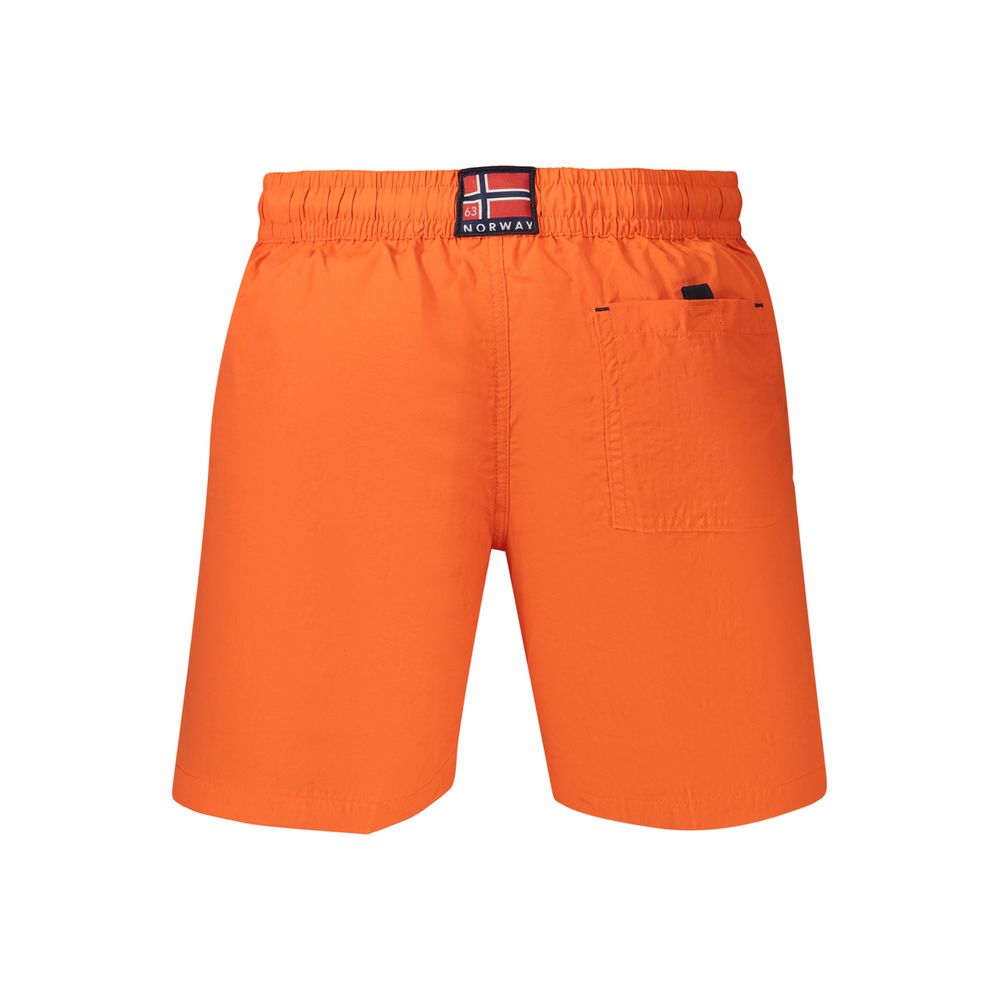 Norway 1963 Orange Polyamide Men's Boxer