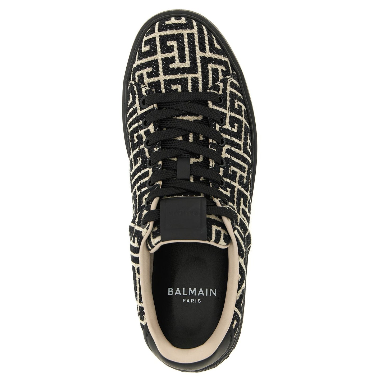 Balmain Bicolor Cotton Low Top Sneakers