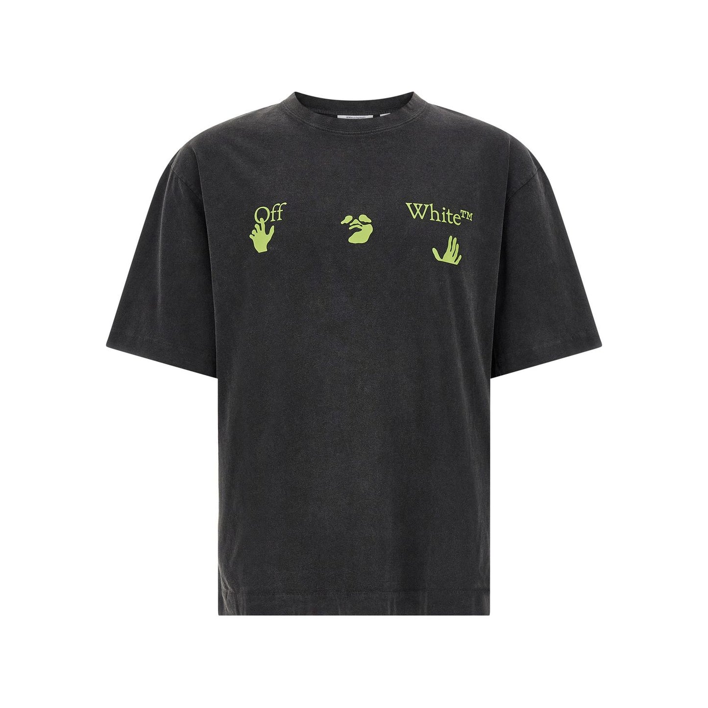 Off-White Black Cotton T-Shirt