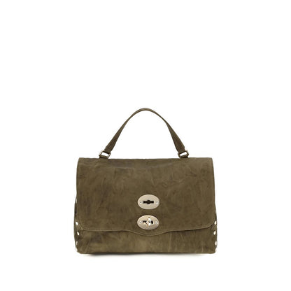 Zanellato Brown Suede Leather Shoulder Bag