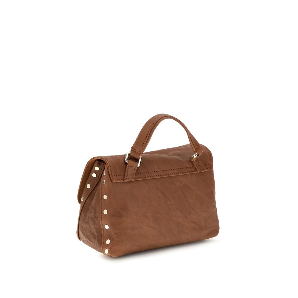 Zanellato Brown Suede Leather Shoulder Bag