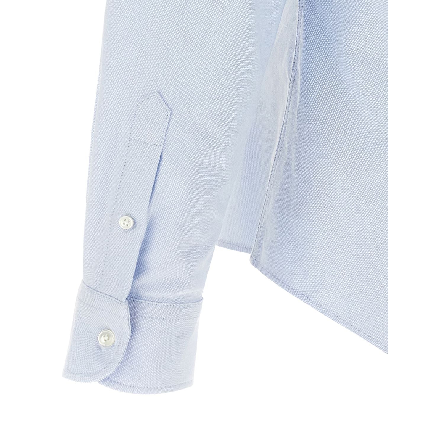Ami Paris Blue Cotton Blouse