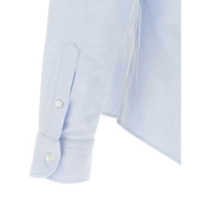 Ami Paris Blue Cotton Blouse
