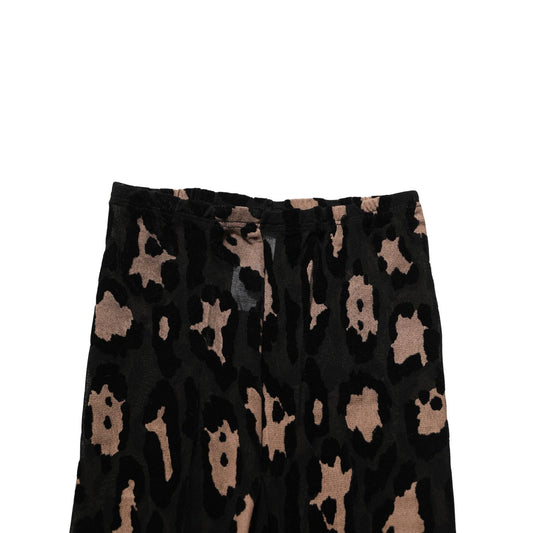 Dolce & Gabbana Black Leopard Nylon Tights Stocking Pantyhose Socks