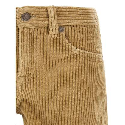R13 Beige Cotton Bermuda Shorts