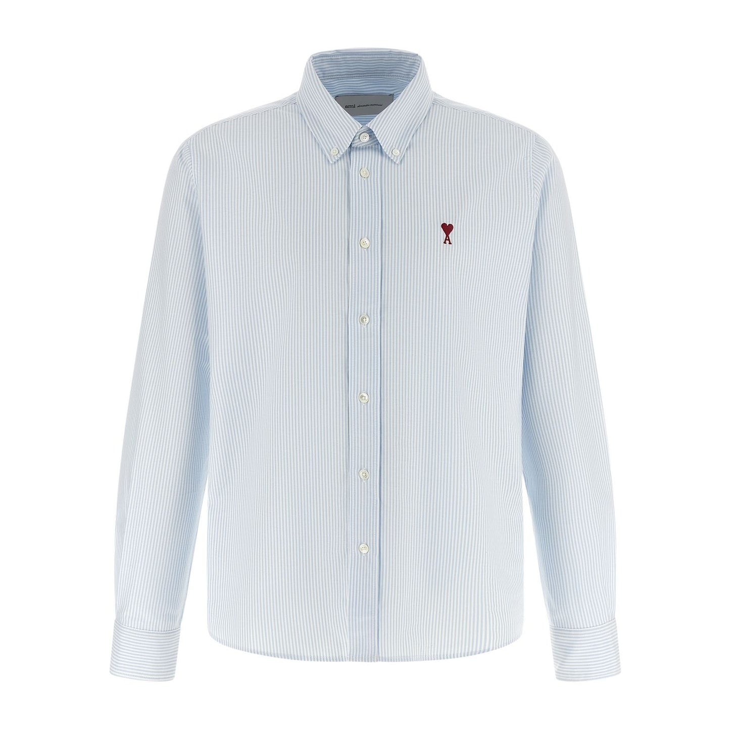 Ami Paris Blue Cotton Blouse