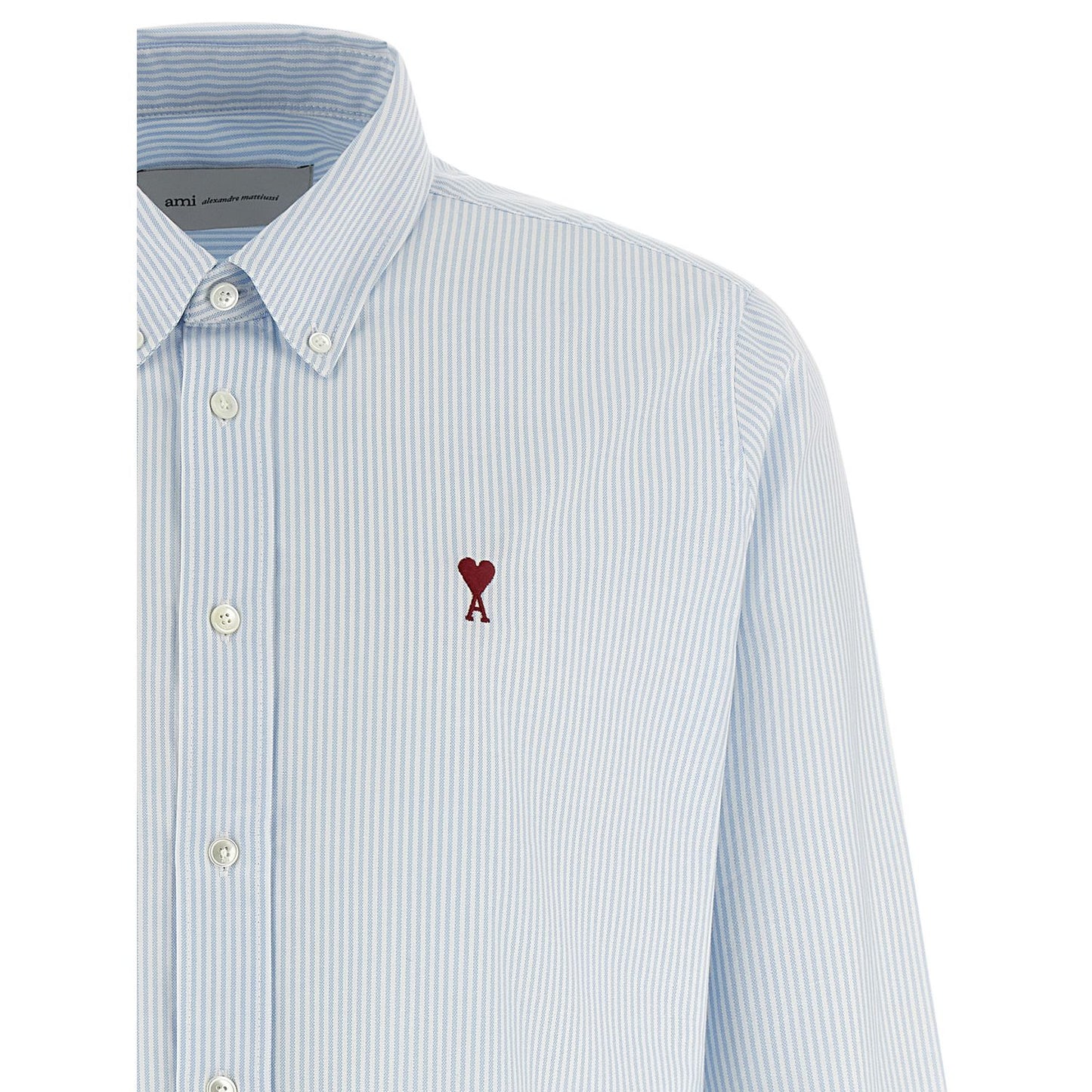 Ami Paris Blue Cotton Blouse
