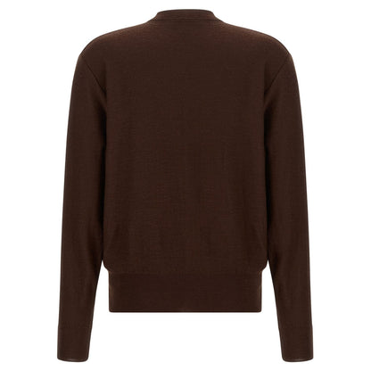 Lemaire Bordeaux Wool Cardigan