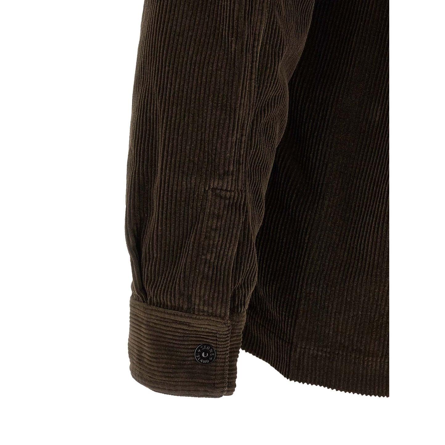 Stone Island Brown Cotton Blouse