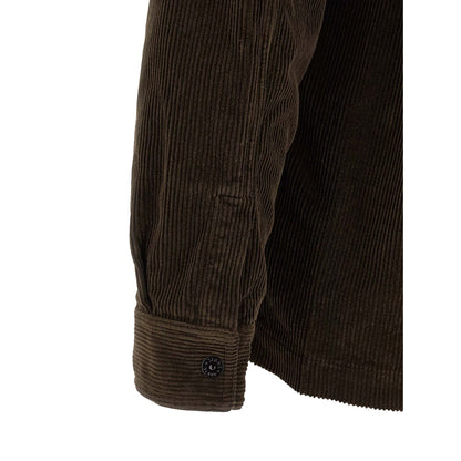 Stone Island Brown Cotton Blouse