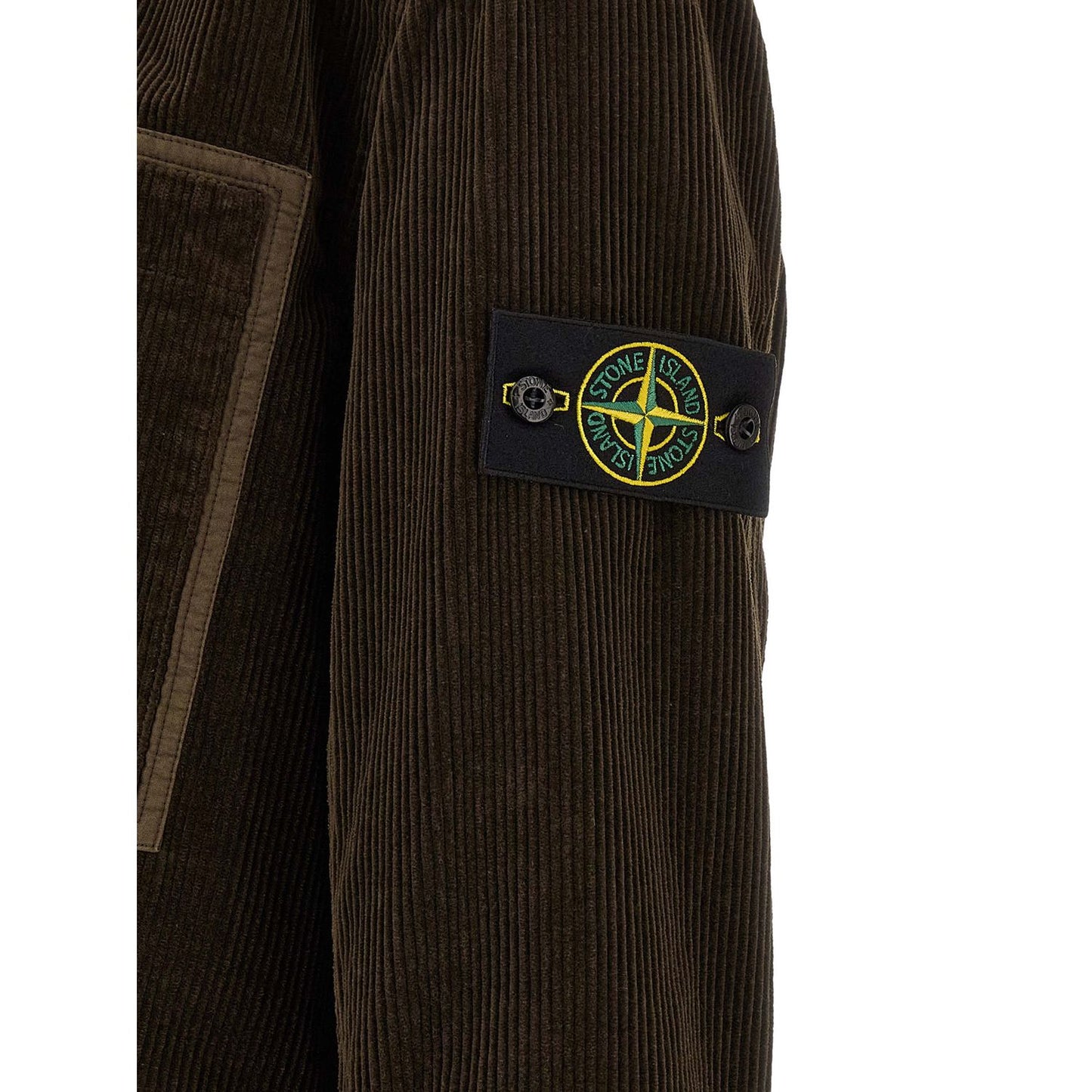 Stone Island Brown Cotton Blouse