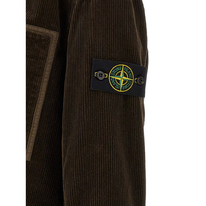 Stone Island Brown Cotton Blouse