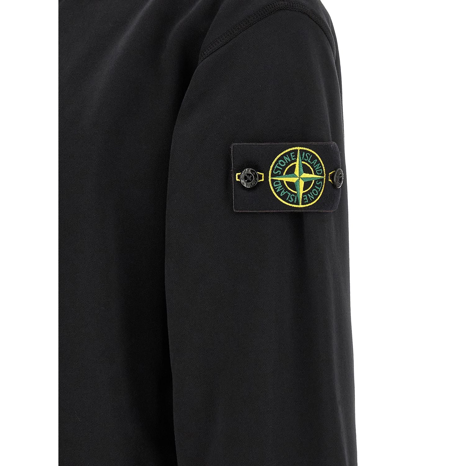Stone Island Black Cotton Sweatshirt